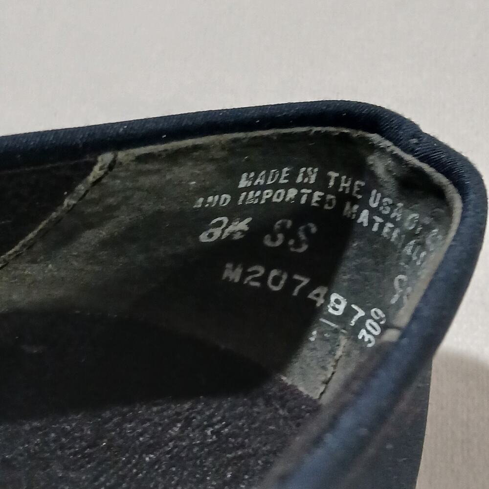 Munro Shoes Womens 8.5 Narrow Cindi Slip On Loafer Heel M207487 Navy Fabric - Picture 5 of 13